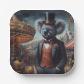Koala Carnaval Papieren Bordje (Voorkant)