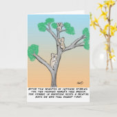 Koala Cartoon Kaart (Gele Bloem)