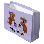 Koala Chanukah Gift Bags Large Cadeautasje (Voorkant Gekanteld)