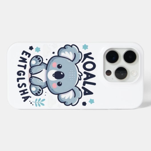 Koala Charm Case-Mate iPhone Case (Achterkant (horizontaal))