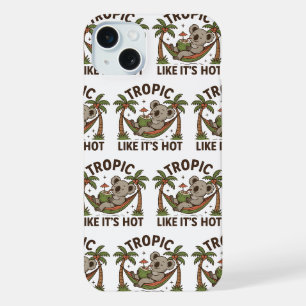 Koala-chill vibes iPhone 15 plus case