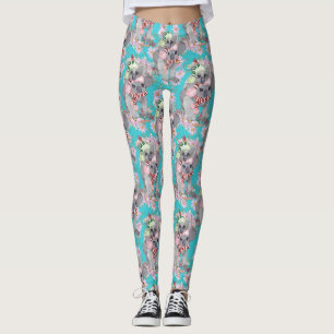 Koala Christmas Botanical  Blauw Leggings
