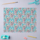 Koala Christmas Botanical Blauw Tissuepapier (Craft)