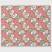 Koala Christmas Pink Wrapping Paper Cadeaupapier (Vlak)
