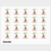 Koala Christmas Tree Cute Holiday Pun  Vierkante Sticker (Vel)