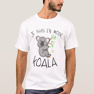 koala citaat in slaapmodus, droog humor ex t-shirt