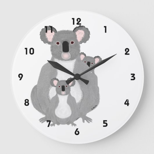 Koala Clock Grote Klok (Voorkant)