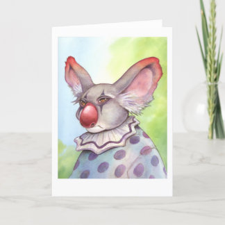 Koala Clown Kaart