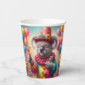 Koala Clown Papieren Bekers (Achterkant)