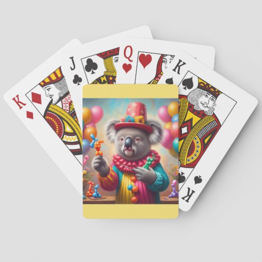 Koala Clown Pokerkaarten (Achterkant)