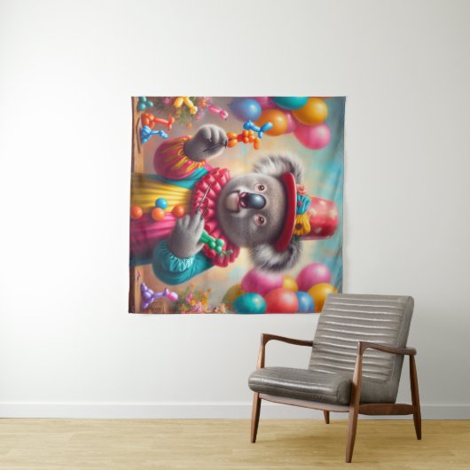 Koala Clown Wandkleed (In Situ (horizontaal))