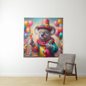 Koala Clown Wandkleed (In situ)