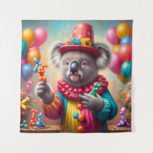 Koala Clown Wandkleed