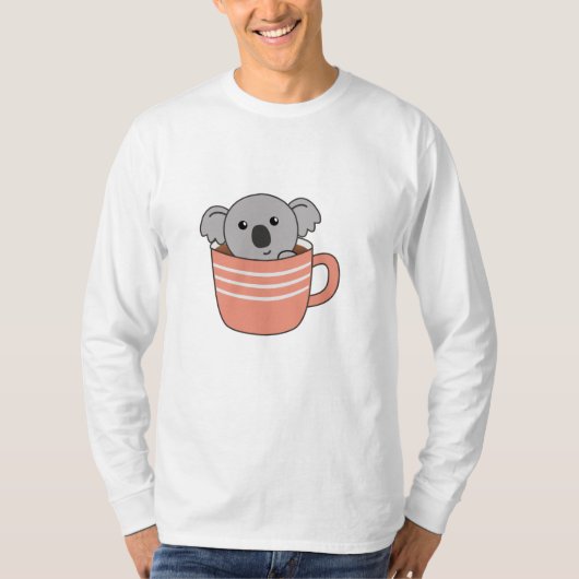 Koala Coffee Coffee Cup Koalas T-shirt (Voorkant)
