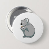 Koala Coffee Cup Ronde Button 7,6 Cm (Voorkant /achterkant)