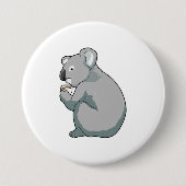Koala Coffee Cup Ronde Button 7,6 Cm (Voorkant)