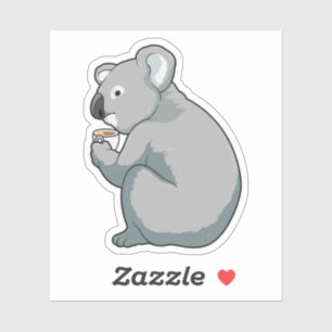 Koala Coffee Cup Sticker