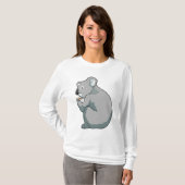 Koala Coffee Cup T-shirt (Voorkant volledig)