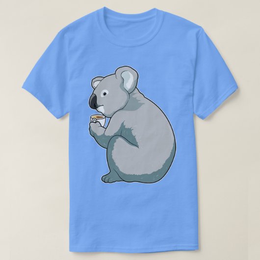 Koala Coffee Cup T-shirt (Design voorkant)