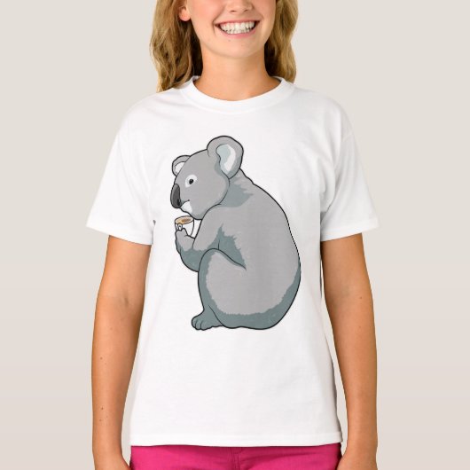 Koala Coffee Cup T-shirt (Voorkant)