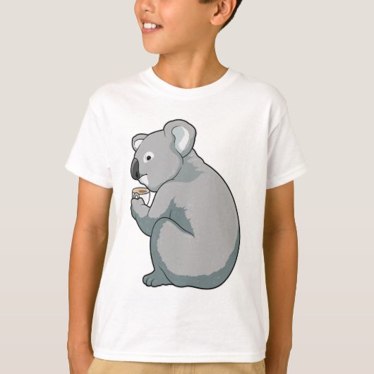 Koala Coffee Cup T-shirt (Voorkant)