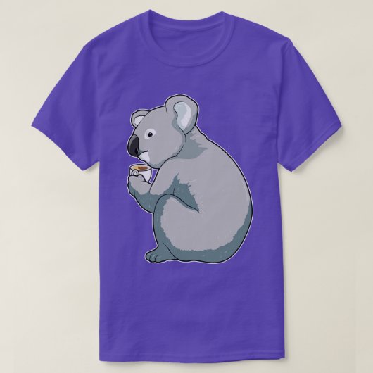 Koala Coffee Cup T-shirt (Design voorkant)