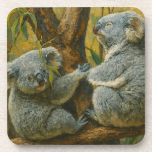 Koala Companions - Realistisch Wildlife Pair Bier Onderzetter