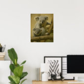 Koala Companions - Tender Wildlife Art Print (Thuiskantoor)