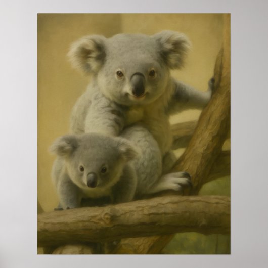 Koala Companions - Tender Wildlife Art Print (Voorkant)