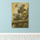 Koala Companions - Tender Wildlife Art Print (Insitu (Houten vloer))
