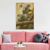 Koala Companions - Tender Wildlife Art Print (Insitu (Woonkamer))
