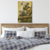 Koala Companions - Tender Wildlife Art Print (Insitu (Slaapkamer))