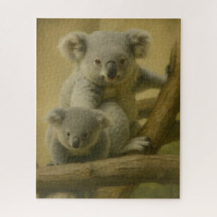 Koala Companions - Tender Wildlife Art Print Legpuzzel