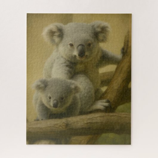 Koala Companions - Tender Wildlife Art Print Legpuzzel (Verticaal)
