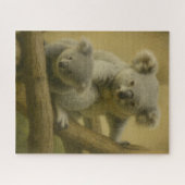 Koala Companions - Tender Wildlife Art Print Legpuzzel (Horizontaal)
