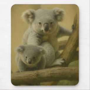 Koala Companions - Tender Wildlife Art Print Muismat
