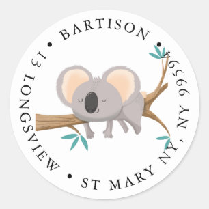 Koala Company Classic Round Sticker