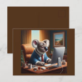 Koala Computer Briefkaart (Voorkant / Achterkant)