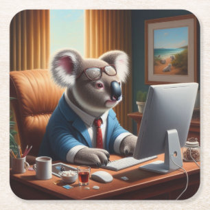 Koala Computer Kartonnen Onderzetters