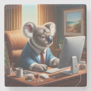 Koala Computer Stenen Onderzetter