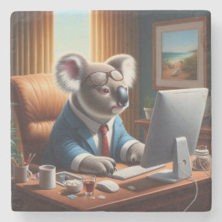 Koala Computer Stenen Onderzetter