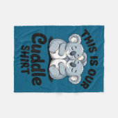 Koala Couple Matching This Is Our Cuddle Fleece Deken (Voorkant (Horizontaal))
