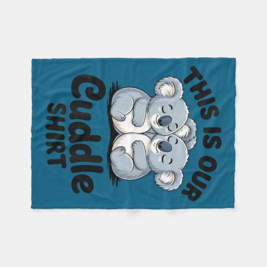 Koala Couple Matching This Is Our Cuddle  Fleece Deken (Voorkant (Horizontaal))