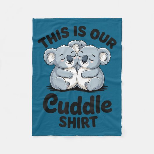 Koala Couple Matching This Is Our Cuddle Fleece Deken (Voorkant)