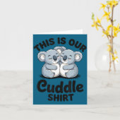 Koala Couple Matching This Is Our Cuddle Kaart (Gele Bloem)