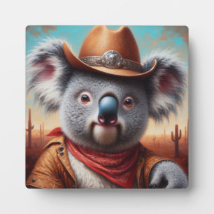 Koala Cowboy Fotoplaat