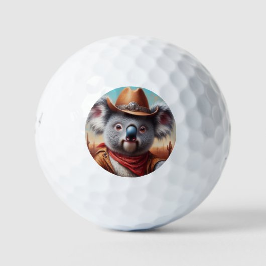 Koala Cowboy Golfballen (Voorkant)