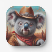 Koala Cowboy Papieren Bordje (Voorkant)