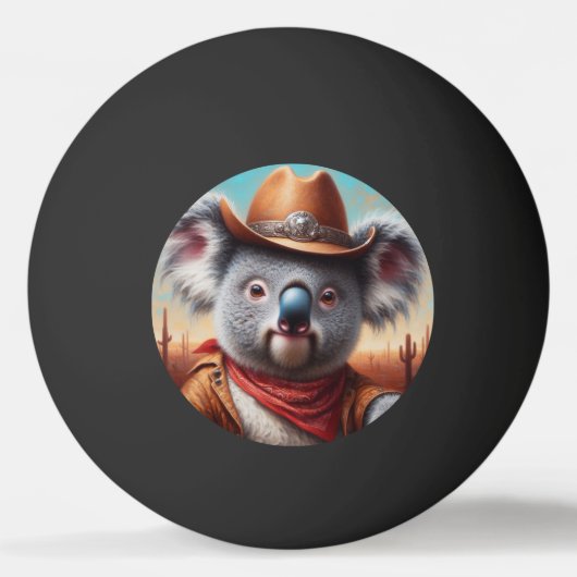 Koala Cowboy Pingpongbal (Voorkant)