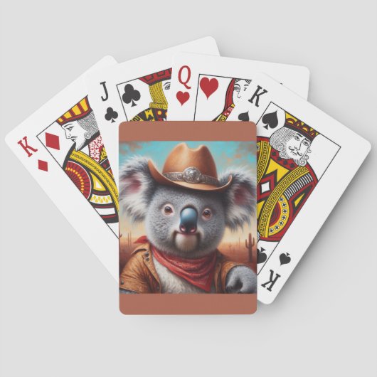 Koala Cowboy Pokerkaarten (Achterkant)
